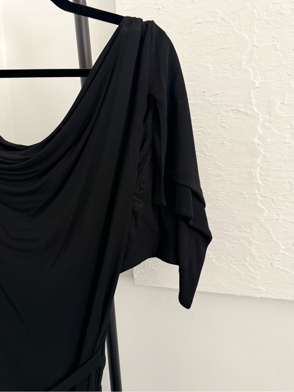 Vivienne Westwood Black Draped Cowl Neck Maxi Dress With Tie Waist - Picture 8 of 9
